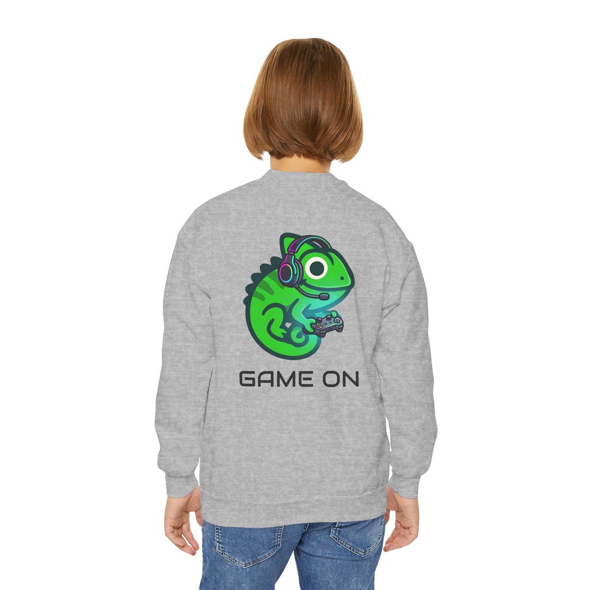 Youth "Game On" Gamer Crewneck Sweatshirt