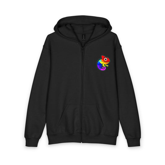 Youth Full-Zip Rainbow Chameleon Hoodie