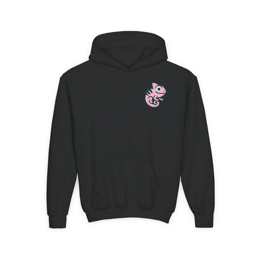 Youth Signature Pullover Hoodie – Pink Chameleon