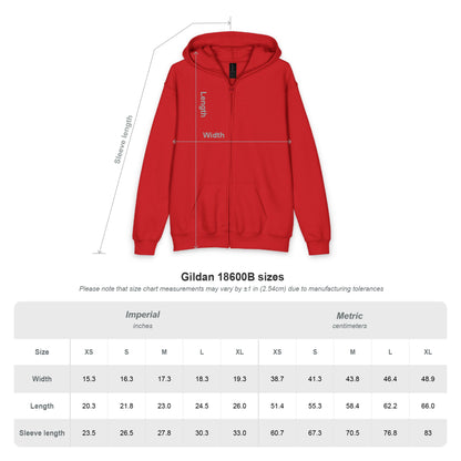 Youth Full-Zip Rainbow Chameleon Hoodie