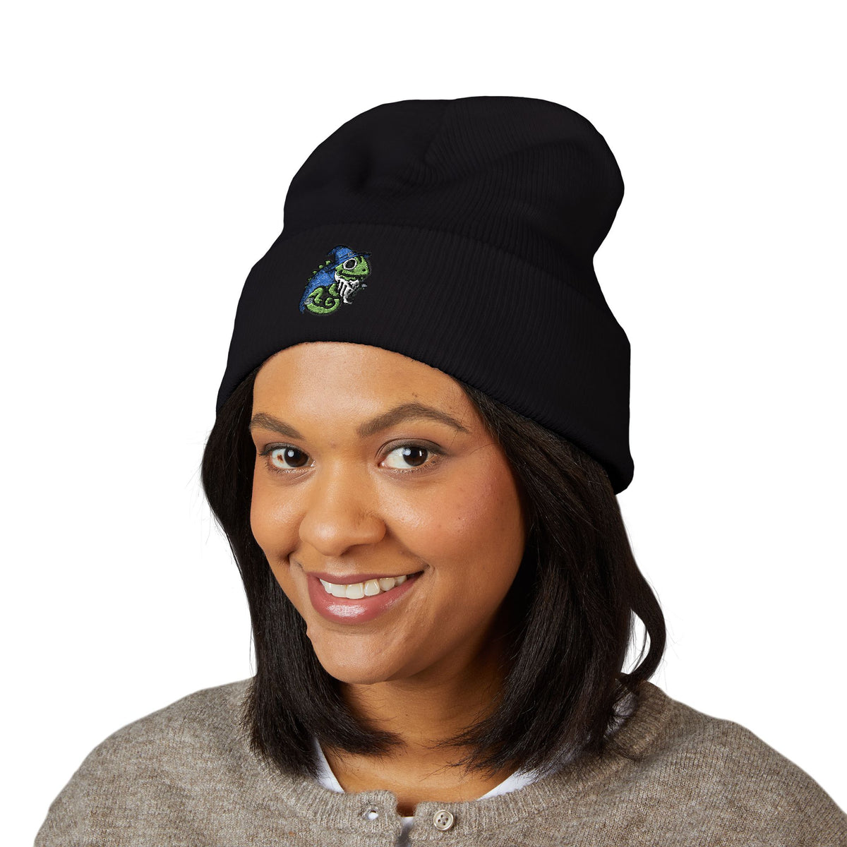 Wizard Chameleon Winter Knit Beanie