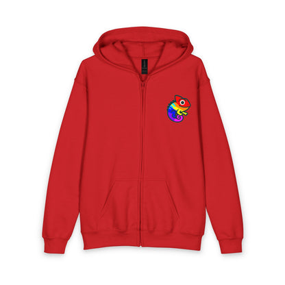 Youth Full-Zip Rainbow Chameleon Hoodie