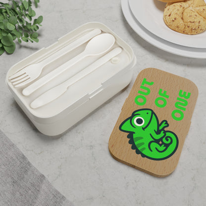 Out of One Bento Lunch Box with Wooden Top