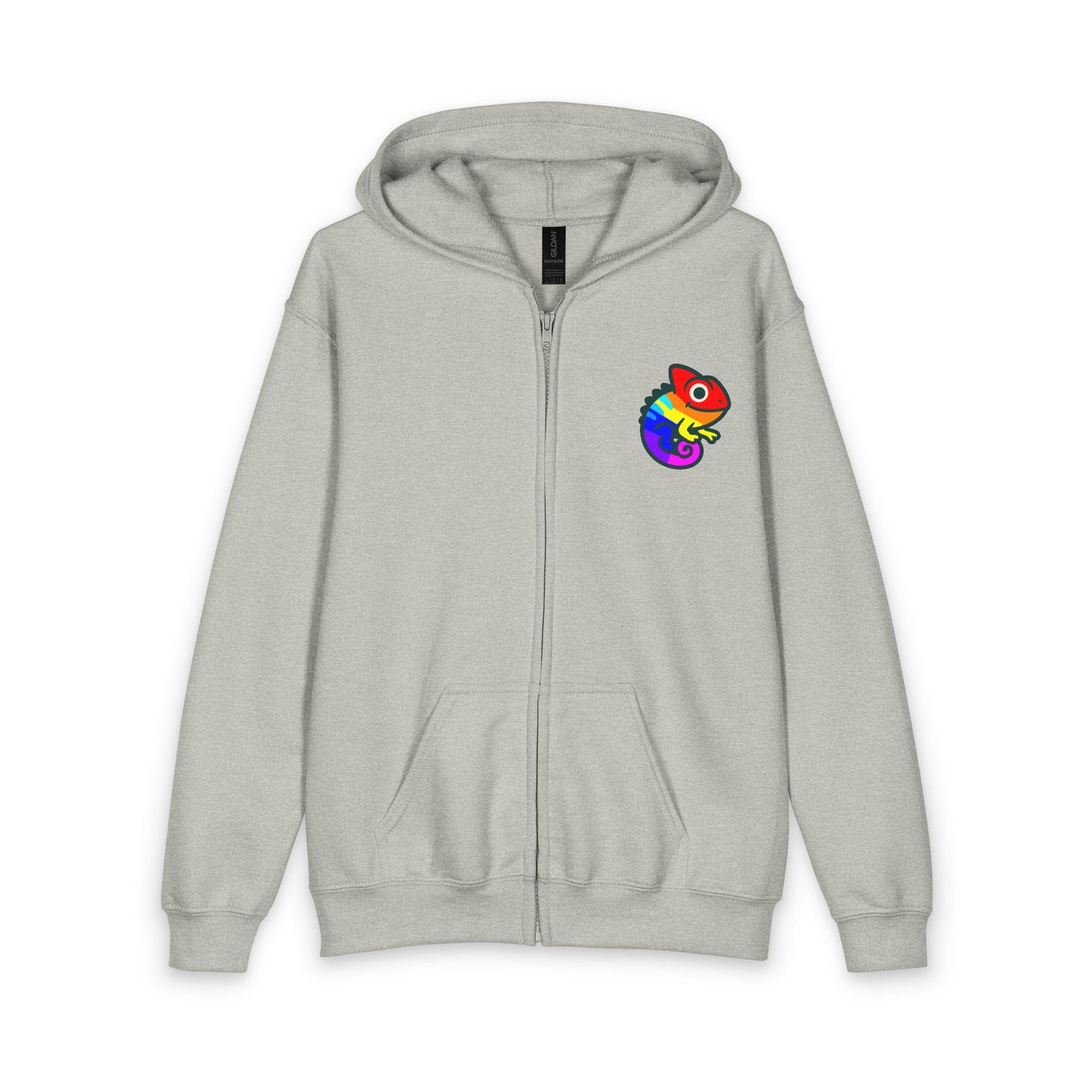 Youth Full-Zip Rainbow Chameleon Hoodie
