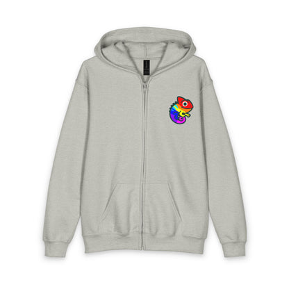 Youth Full-Zip Rainbow Chameleon Hoodie